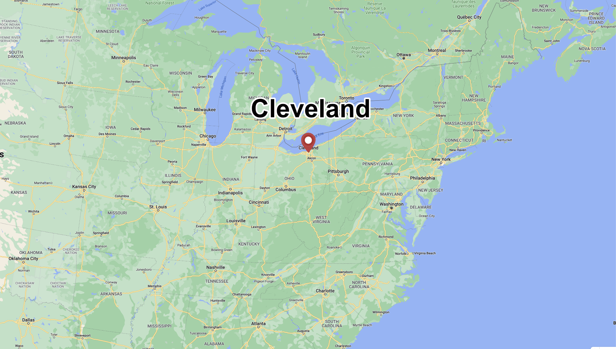Large Detailed Map Of Cleveland Ontheworldmap Com vrogue.co